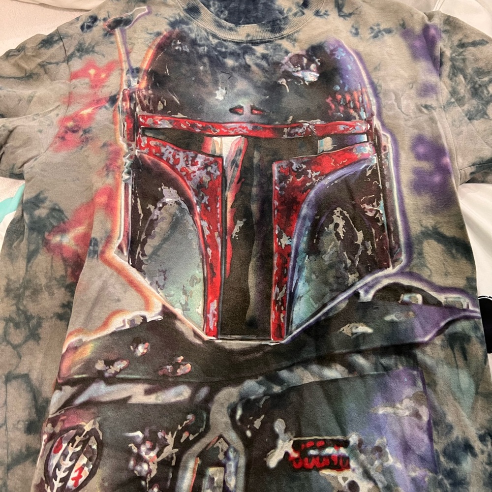 Tie dye Boba Fett tee shirt